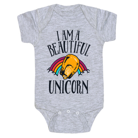 I Am a Beautiful Unicorn Kernel Baby One-Piece