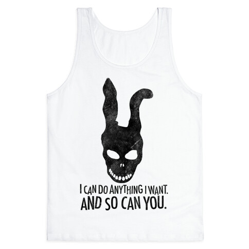 I Can Do Anything I Want Donnie Darko Frank Mask Tank Top