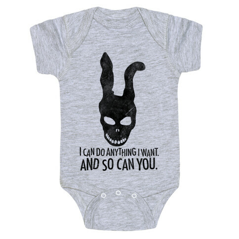 I Can Do Anything I Want Donnie Darko Frank Mask Baby One-Piece