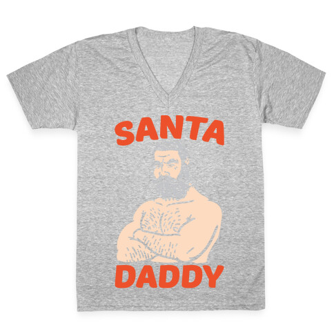 Santa Daddy V-Neck Tee Shirt