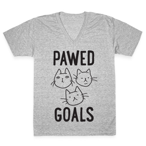 Pawed Goals V-Neck Tee Shirt