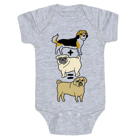 Puggle Equation Baby One-Piece