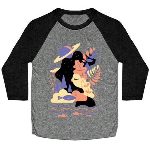 Deep Space Diving Baseball Tee