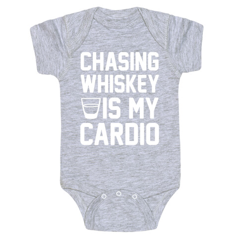 Chasing Whiskey Is My Cardio Baby One-Piece