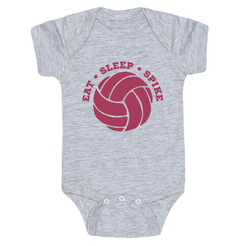 Eat Sleep Spike (Volleyball) Baby One-Piece