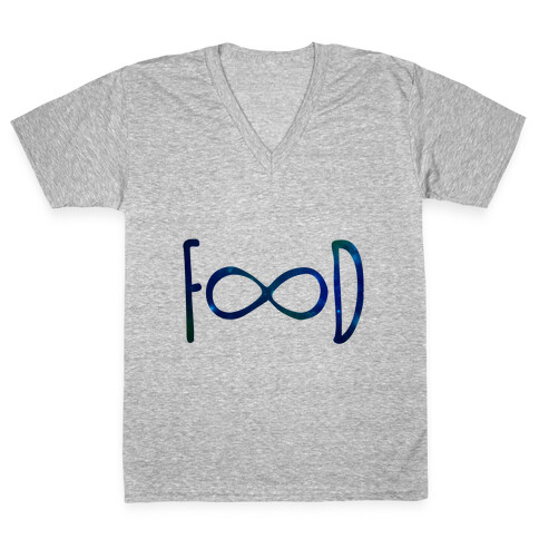 Food Infinity V-Neck Tee Shirt