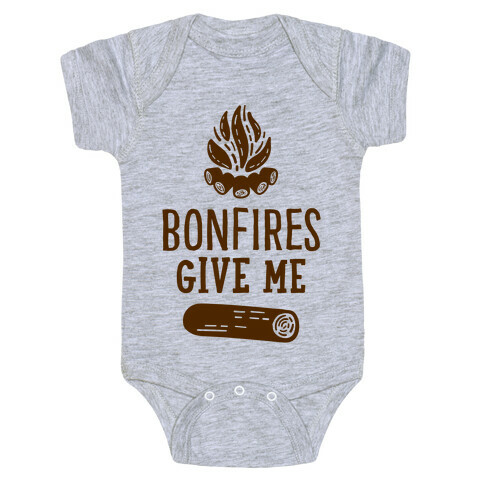 Bonfires Give Me (Wood) Baby One-Piece
