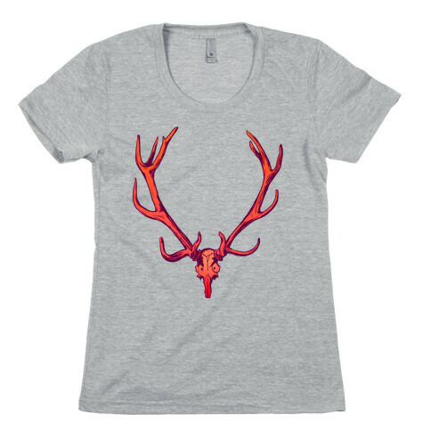Buck Off Antlers Womens T-Shirt