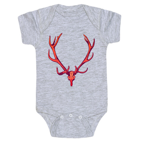 Buck Off Antlers Baby One-Piece