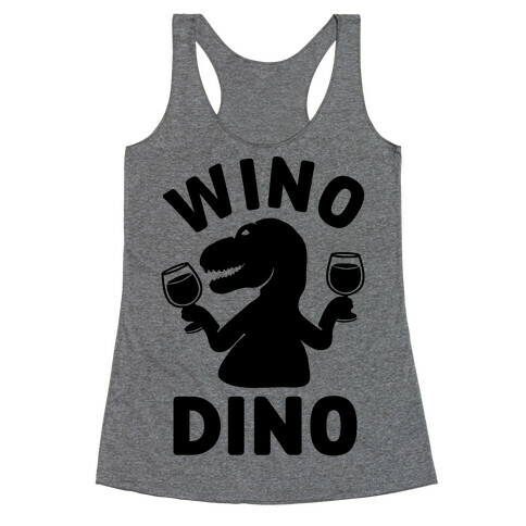 Wino Dino Racerback Tank Top