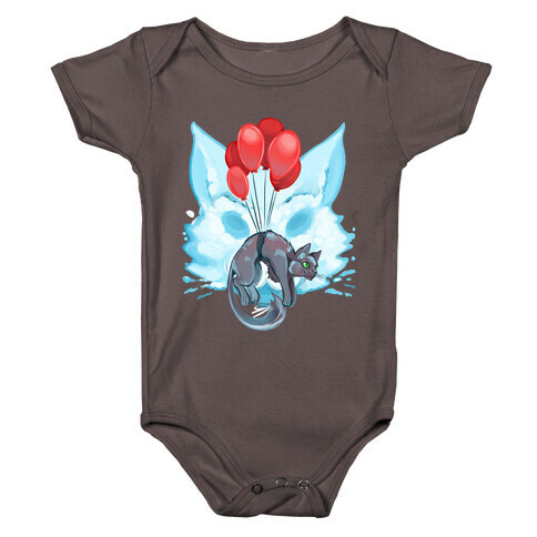 Red Balloon Cat Explorer Baby One-Piece