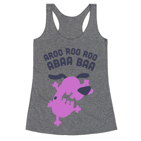 The Cowardly Dog Racerback Tank Top