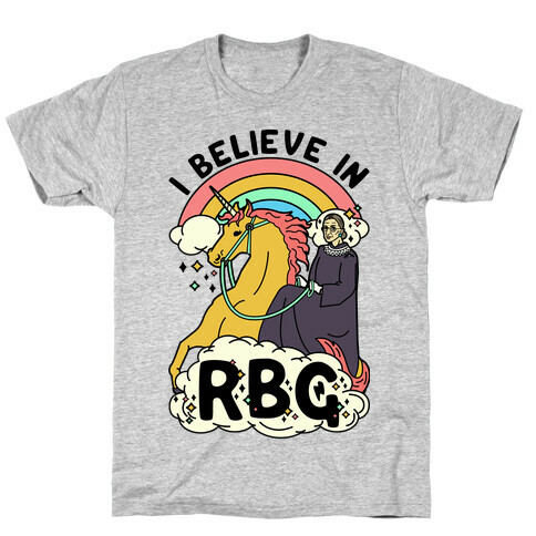Ruth Bader Ginsburg on a Unicorn T-Shirt