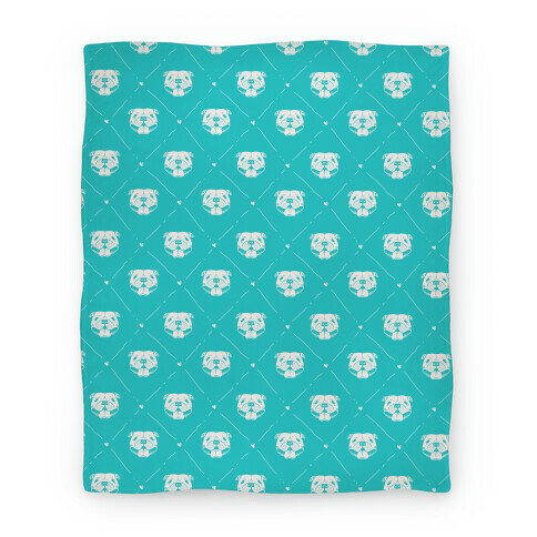 Pit Bull Love Pattern Blanket