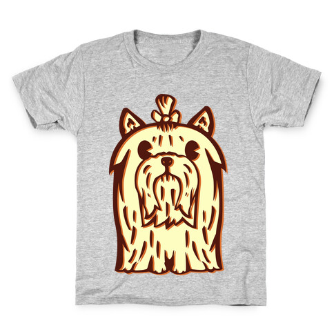 Yorkshire Terrier Vintage Illustration Kids T-Shirt