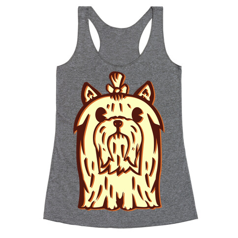 Yorkshire Terrier Vintage Illustration Racerback Tank Top