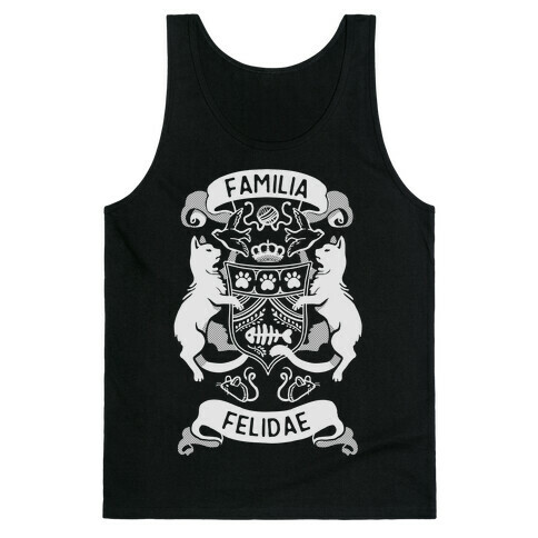Cat Family Crest: Familia Felidae Tank Top