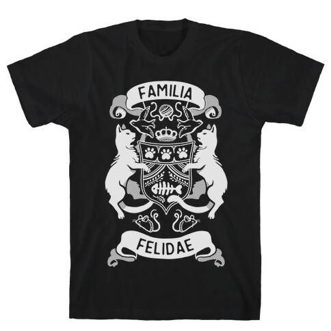 Cat Family Crest: Familia Felidae T-Shirt