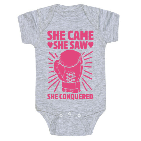 She Came She Saw She Conquered Baby One-Piece