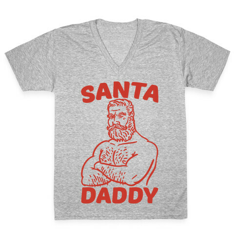 Santa Daddy V-Neck Tee Shirt