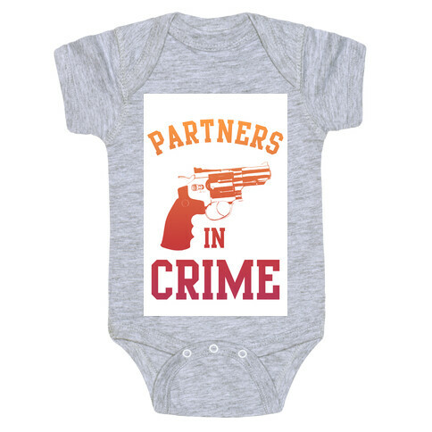 Partners in Crime (Red) Baby One-Piece