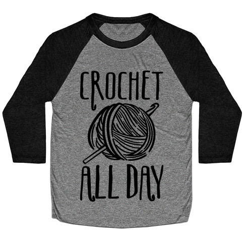 Crochet All Day Baseball Tee