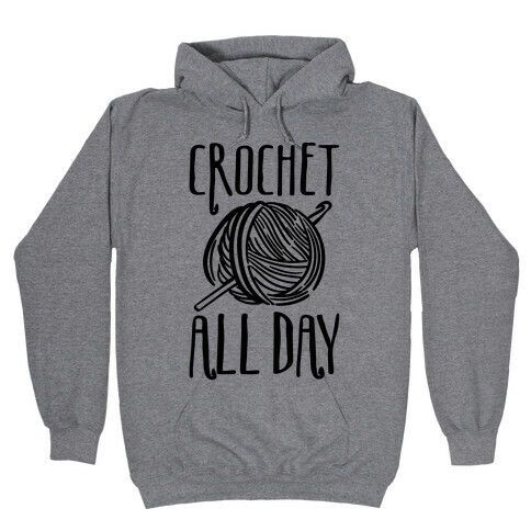 Crochet All Day Hooded Sweatshirt