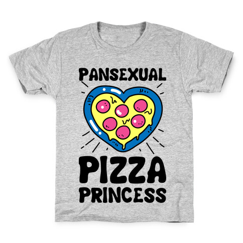 Pansexual Pizza Princess Kids T-Shirt