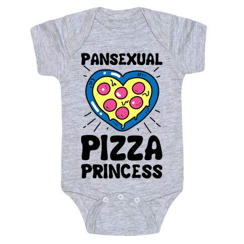 Pansexual Pizza Princess Baby One-Piece