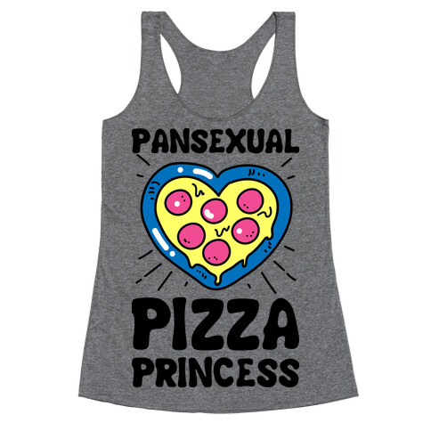 Pansexual Pizza Princess Racerback Tank Top