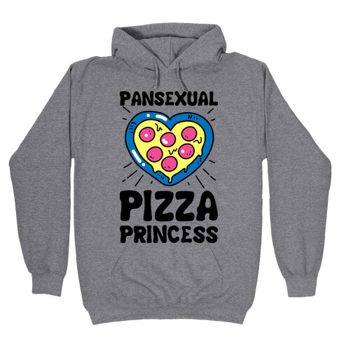 Pansexual Pizza Princess Hooded Sweatshirt