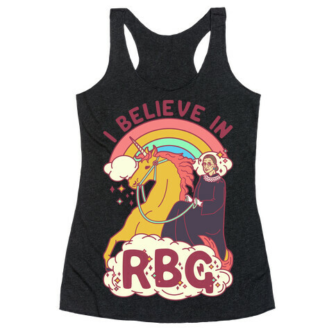 I Believe in RBG Racerback Tank Top