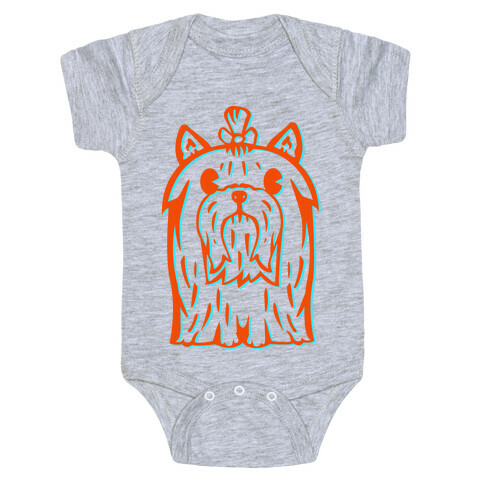 Yorkshire Terrier Vintage Illustration Baby One-Piece