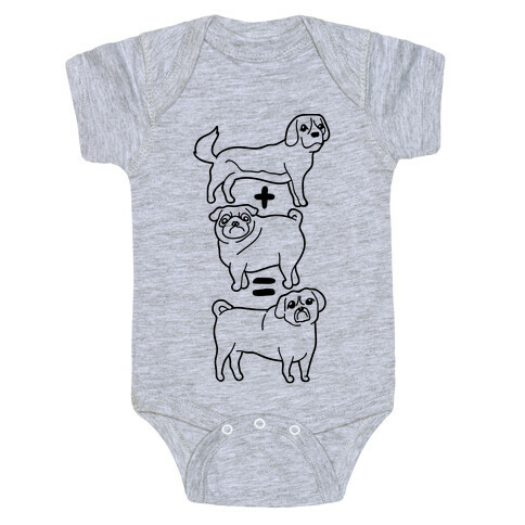 Puggle Equation Baby One-Piece