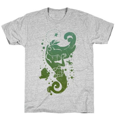 Sea Green Mermaid Princess Splash T-Shirt