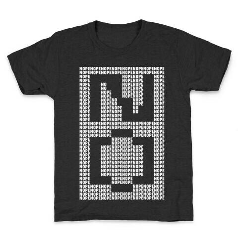 Nope Ascii Art Kids T-Shirt