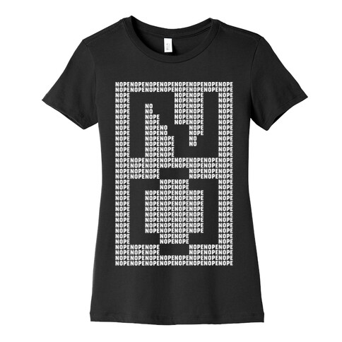 Nope Ascii Art Womens T-Shirt