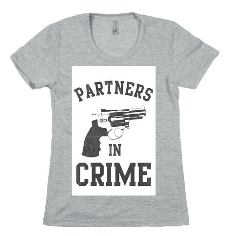 Partners in Crime Vintage (Left) Womens T-Shirt
