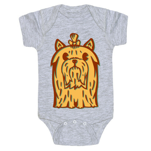 Yorkshire Terrier Vintage Illustration Baby One-Piece