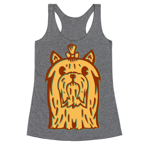 Yorkshire Terrier Vintage Illustration Racerback Tank Top