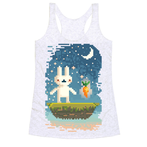 Pixel Bunny and Pixel Carrot Racerback Tank Top