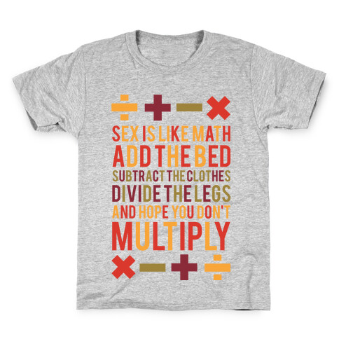 Sex is Math Kids T-Shirt