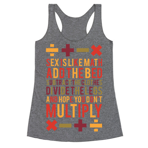 Sex is Math Racerback Tank Top