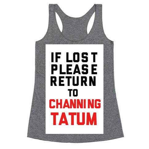 If Lost... Racerback Tank Top