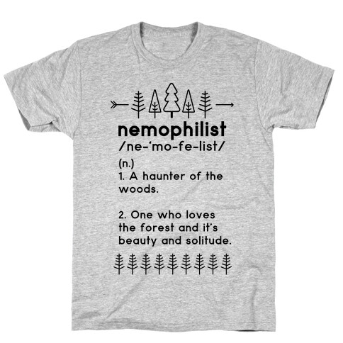 Nemophilist Definition T-Shirt