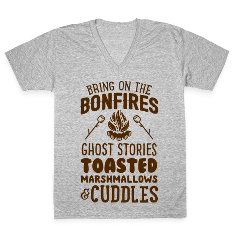 Bring On The Bonfires V-Neck Tee Shirt