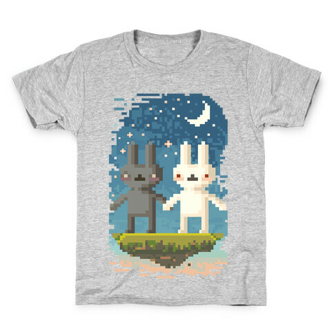 Bunnies in Moonlight Kids T-Shirt