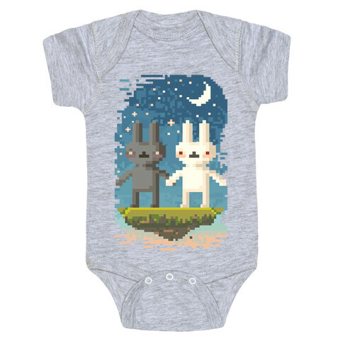 Bunnies in Moonlight Baby One-Piece