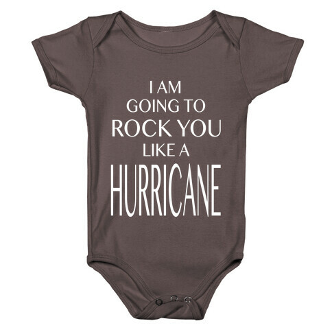 I Am Going to Rock You Like a Hurricane Baby One-Piece