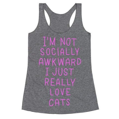 For The Love Of Cats Racerback Tank Top